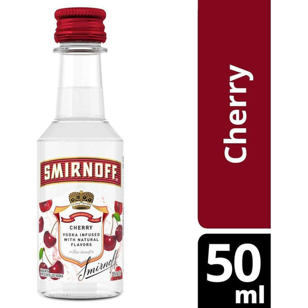 Smirnoff Vodka Cherry 10 x 50ml | Mini Alcohol Bottles