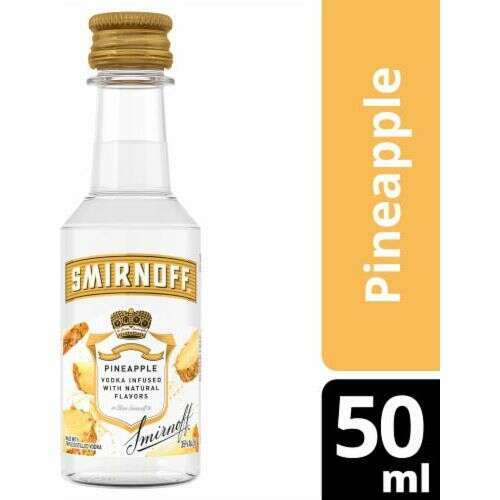 Smirnoff Vodka Pineapple 10 x 50ml | Mini Alcohol Bottles:Bourbon Central