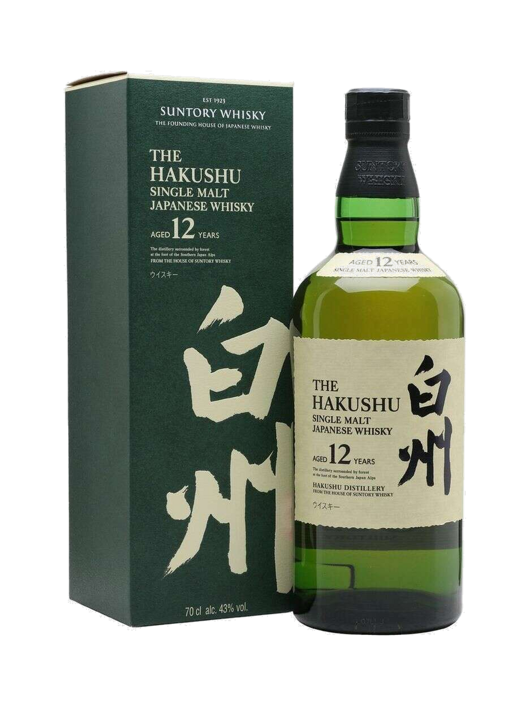 The Hakushu 12 Year Japanese Whisky, $199.99 — normalized editorial product photo, Bourbon Central