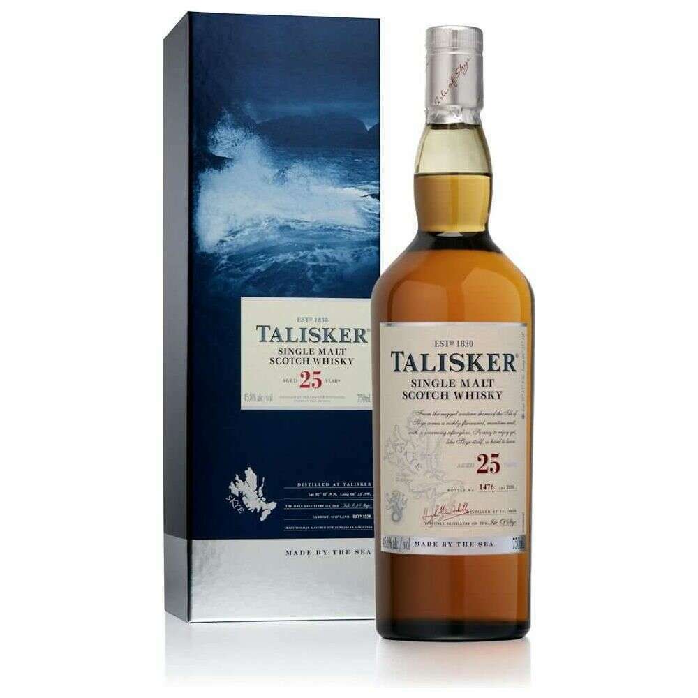Talisker 25 Year Single Malt Scotch Whisky - Bourbon Central