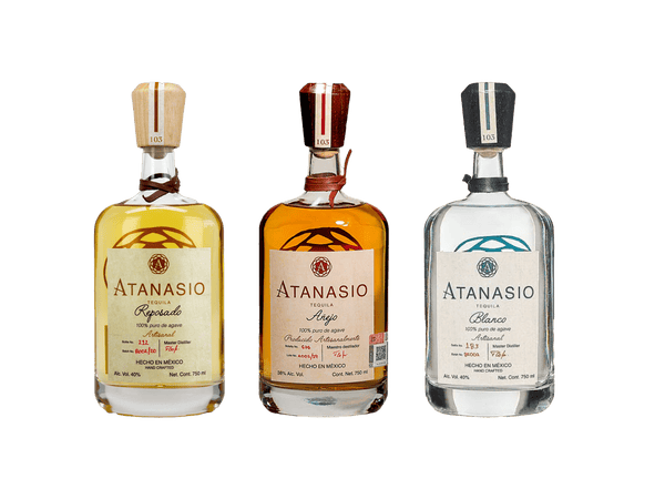 Tequila Atanasio Artesanal Blanco, Reposado & A√±ejo
