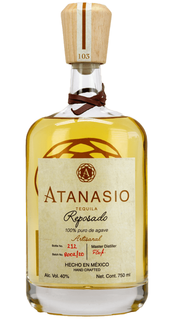 Tequila Atanasio Artisanal Reposado Tequila 100% Puro De Agave