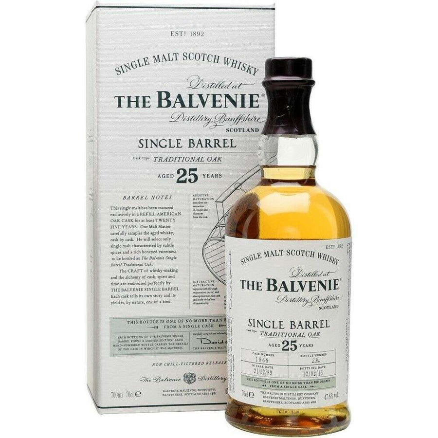 The Balvenie Scotch Single Malt 25 Year Single Barrel:Bourbon Central