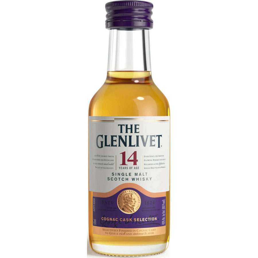 The Glenlivet Scotch 14 Yr. 50Ml:Bourbon Central