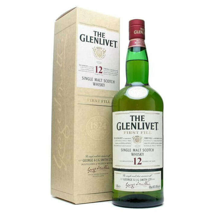 The Glenlivet Scotch  First Fill 12 Yrs Old 750Ml:Bourbon Central