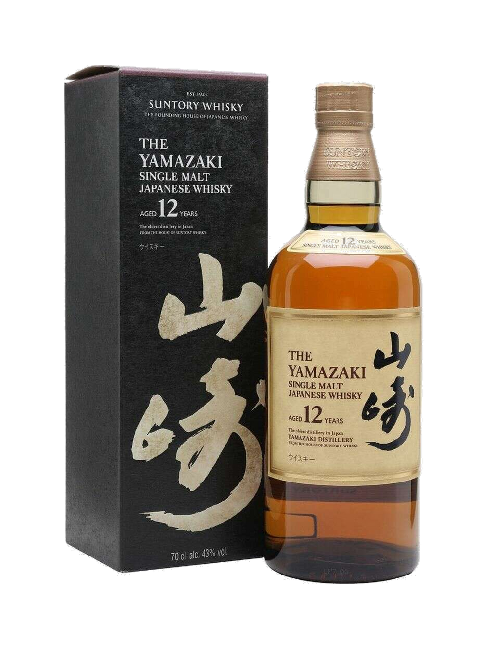 The Yamazaki Whisky Single Malt 12 Year, $179.99 — normalized editorial product photo, Bourbon Central