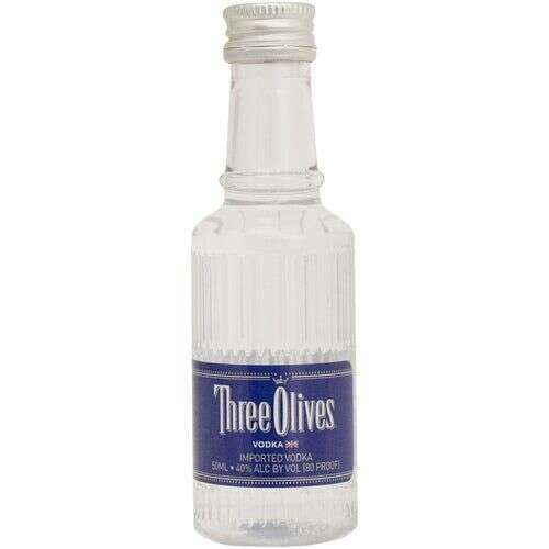 Three Olives Vodka 10 x 50ml | Mini Alcohol Bottles - Bourbon Central