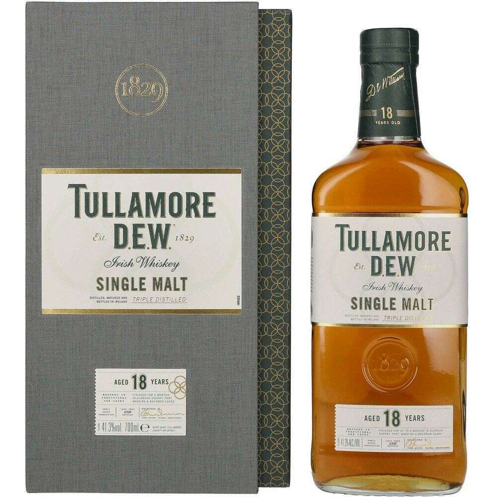 Tullamore Dew 18 Years Aged Single Malt Irish Whiskey - Bourbon Central