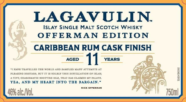 Lagavulin 11 Year Offerman Edition Caribbean Rum Cask Finish Scotch - 2024