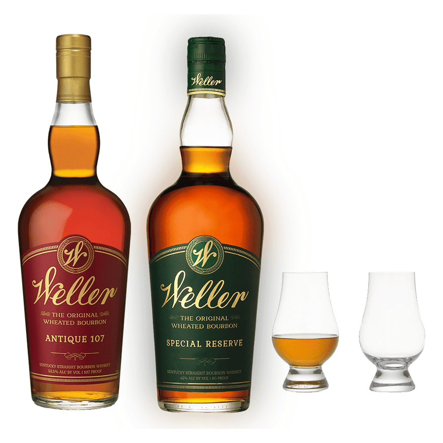 Weller 107 Antique, Weller Special Reserve Bourbon & Glencairn Glass Set:Bourbon Central