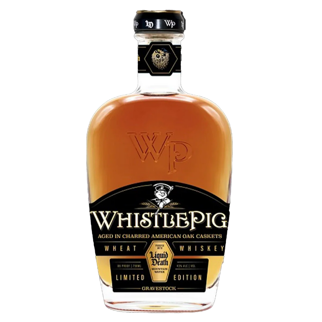 WhistlePig X Liquid Death Gravestock Wheat Whiskey