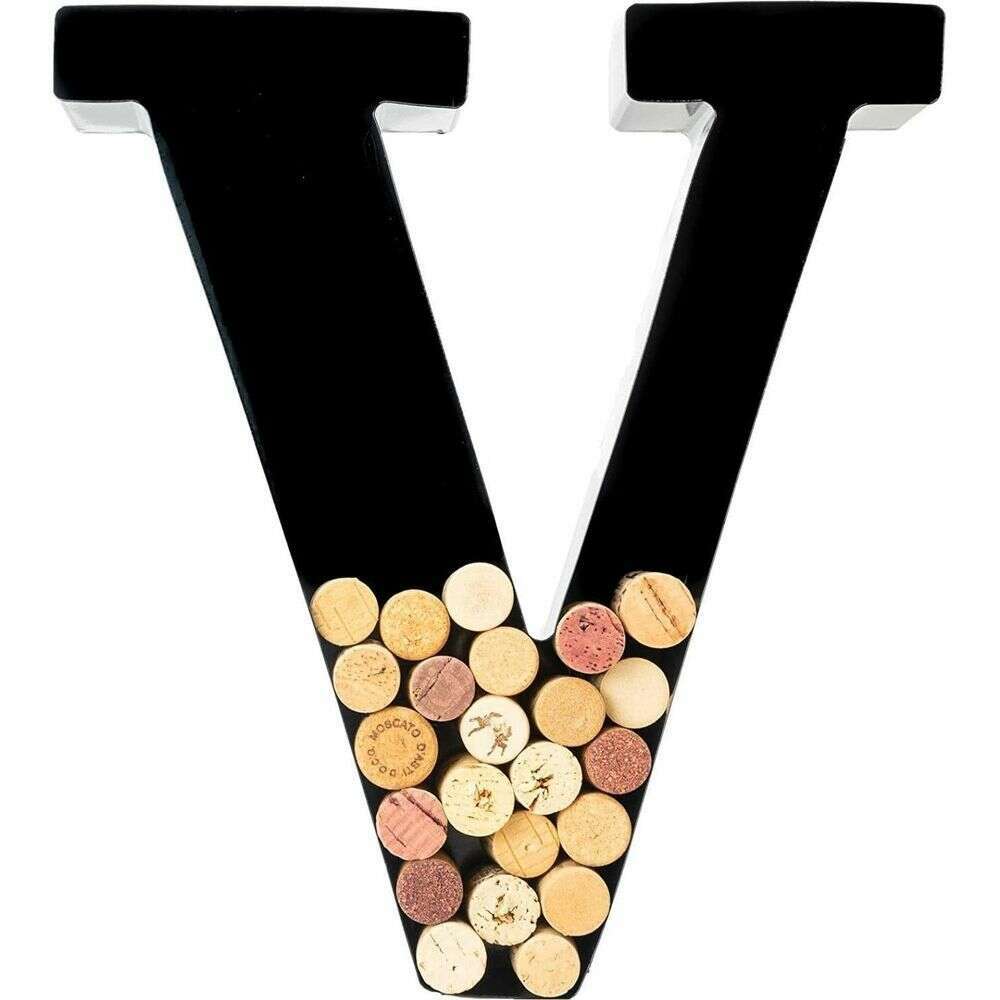 Wine Cork Monogram Letter Display:Bourbon Central