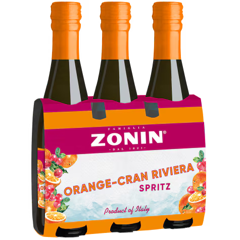 zonin orange-cran riviera spritz 3x 200ml