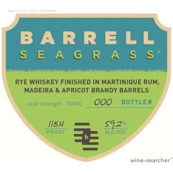 Barrell Craft Spirits Seagrass Rye Whiskey:Bourbon Central