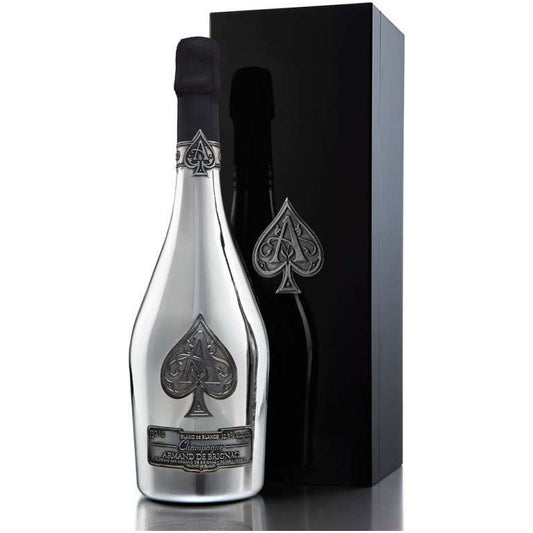 Armand de Brignac Ace of Spades Silver Blanc de Blancs with Gift Box:Bourbon Central