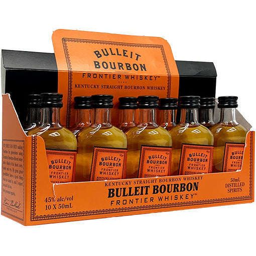 Bulleit Kentucky Straight Bourbon Whiskey 10 x 50 ml | Mini Alcohol Bottles