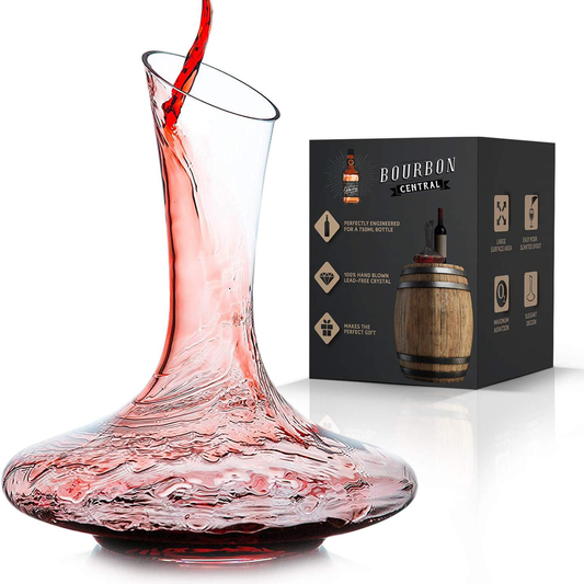 Wine Decanter - Crystal Glass:Bourbon Central