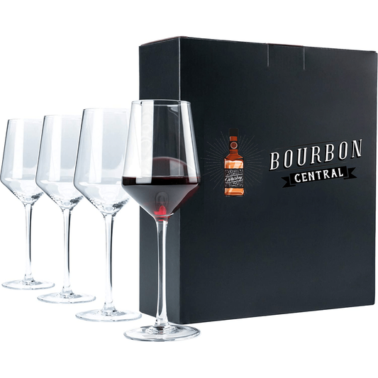Crystal Wine Glasses - 4 Pack - Bourbon Central
