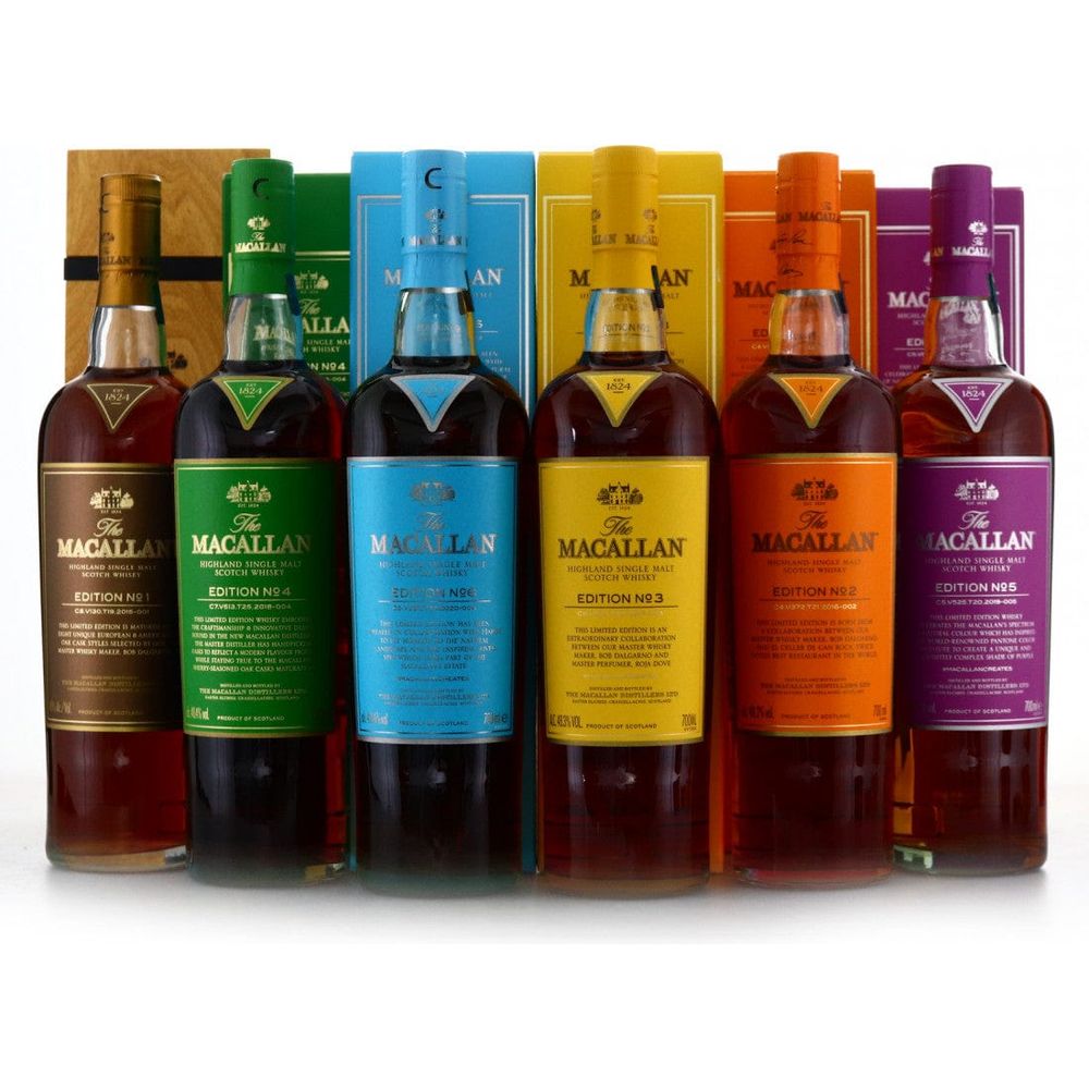 Macallan Edition (1-6) Single Malt Whisky Collection - Bourbon Central