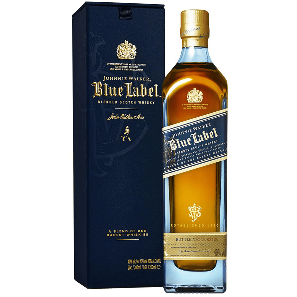 Johnnie Walker Blue Label Scotch-200 mL:Bourbon Central