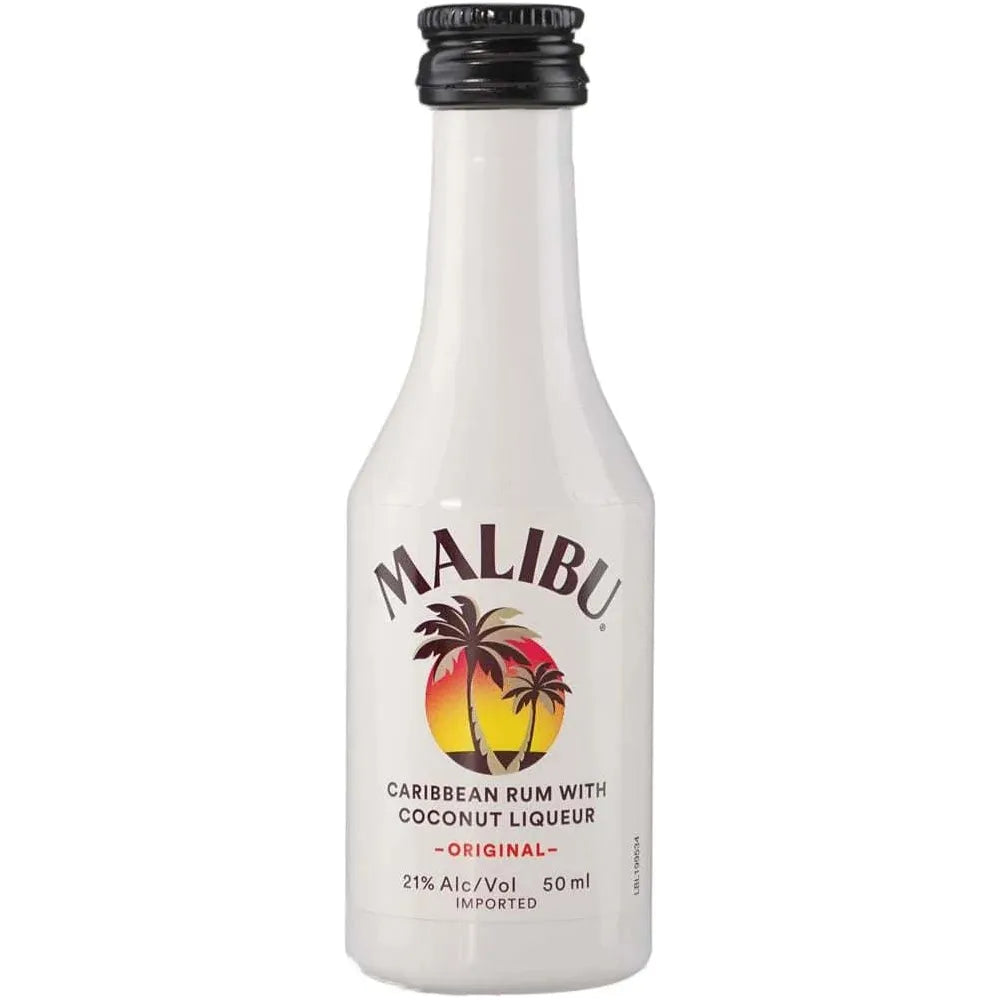 Malibu Coconut Rum 10 x 50ml | Mini Alcohol Bottles:Bourbon Central