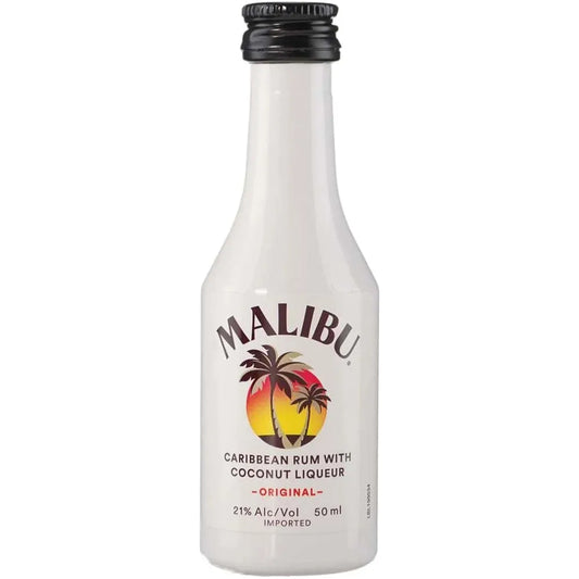 Malibu Coconut Rum 10 x 50ml | Mini Alcohol Bottles:Bourbon Central