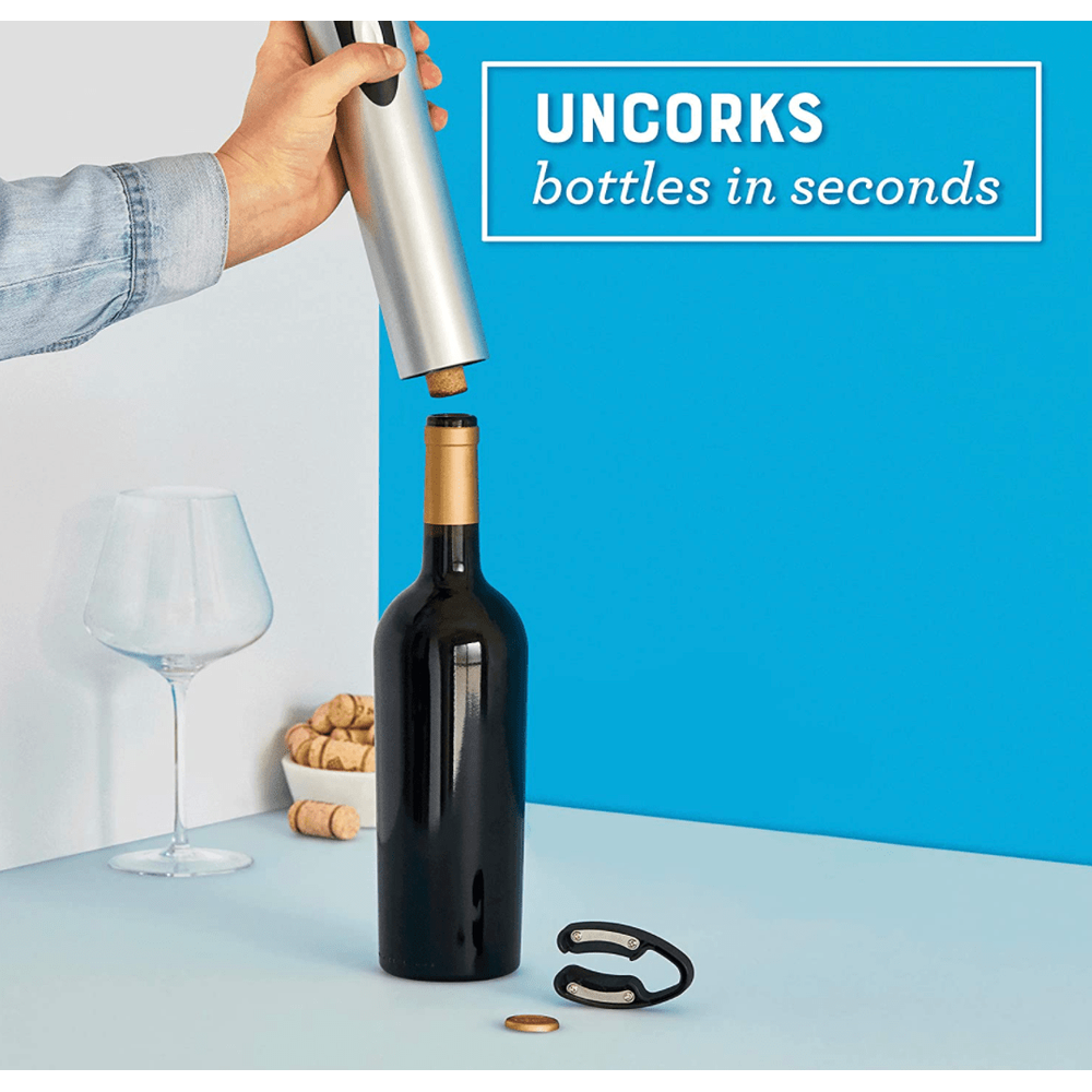 Electric Wine Bottle Opener with Foil Cutter - Vintage Vino