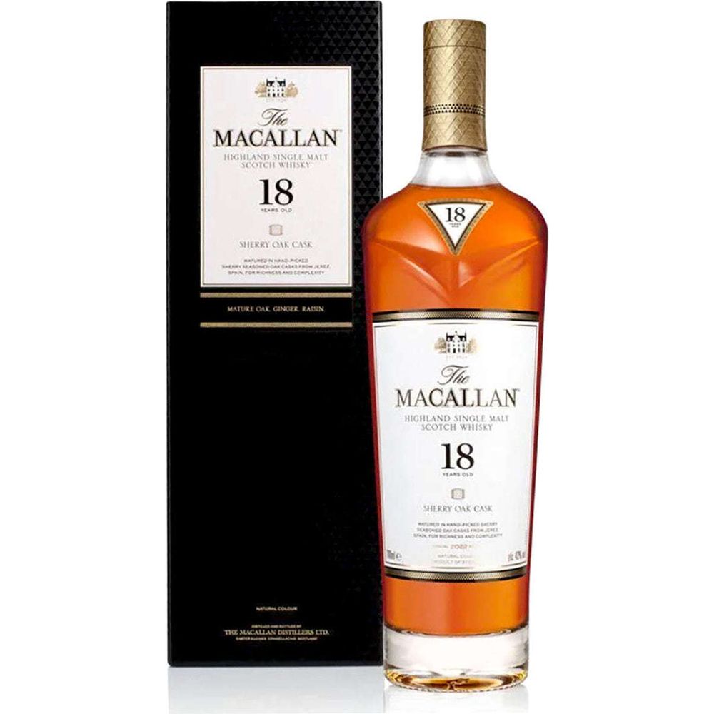 Macallan 18 Year Sherry Oak Cask Single Malt Scotch