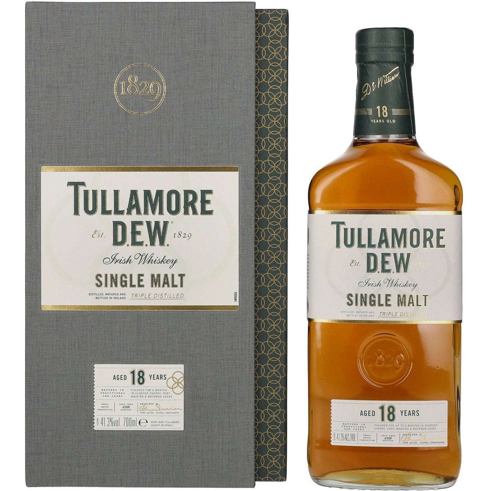 Tullamore Dew 18 Years Aged Single Malt Irish Whiskey:Bourbon Central