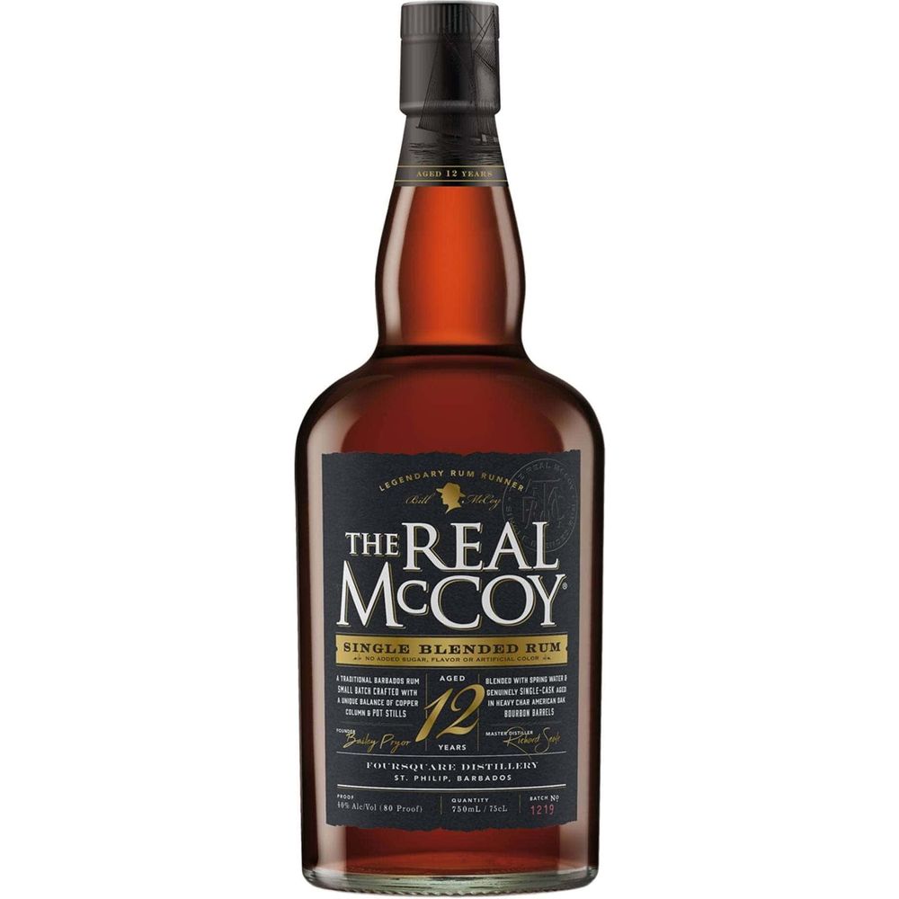 The Real McCoy 12 Year Single Blended Rum - Bourbon Central
