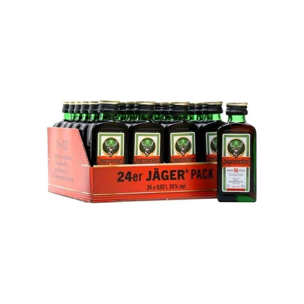 Jägermeister 24 x 50 mL | Mini Alcohol Bottles:Bourbon Central