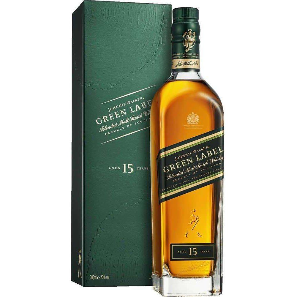 Johnnie Walker Green Label Blended Malt Scotch Whisky - Bourbon Central
