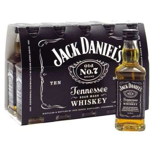Jack Daniel's Tennessee Whiskey 10 x 50 ml | Mini Alcohol Bottles:Bourbon Central